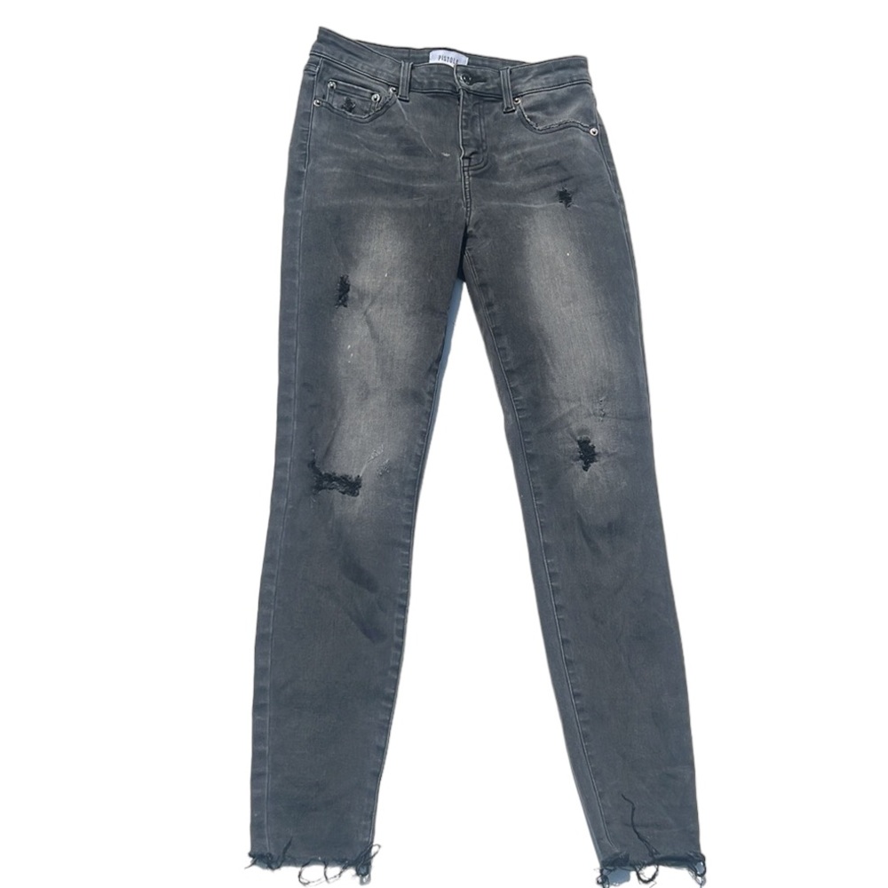 Pistola Aline Nero Highrise Skinny Jeans Size 26 - Picture 4 of 11